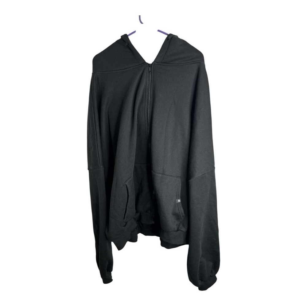 POPFLEX Women's Black Cloud Zip-Up Oversized Hoodie Sweatshirt Size 1X/2X NWT